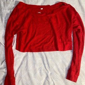 Red pacsun crop top